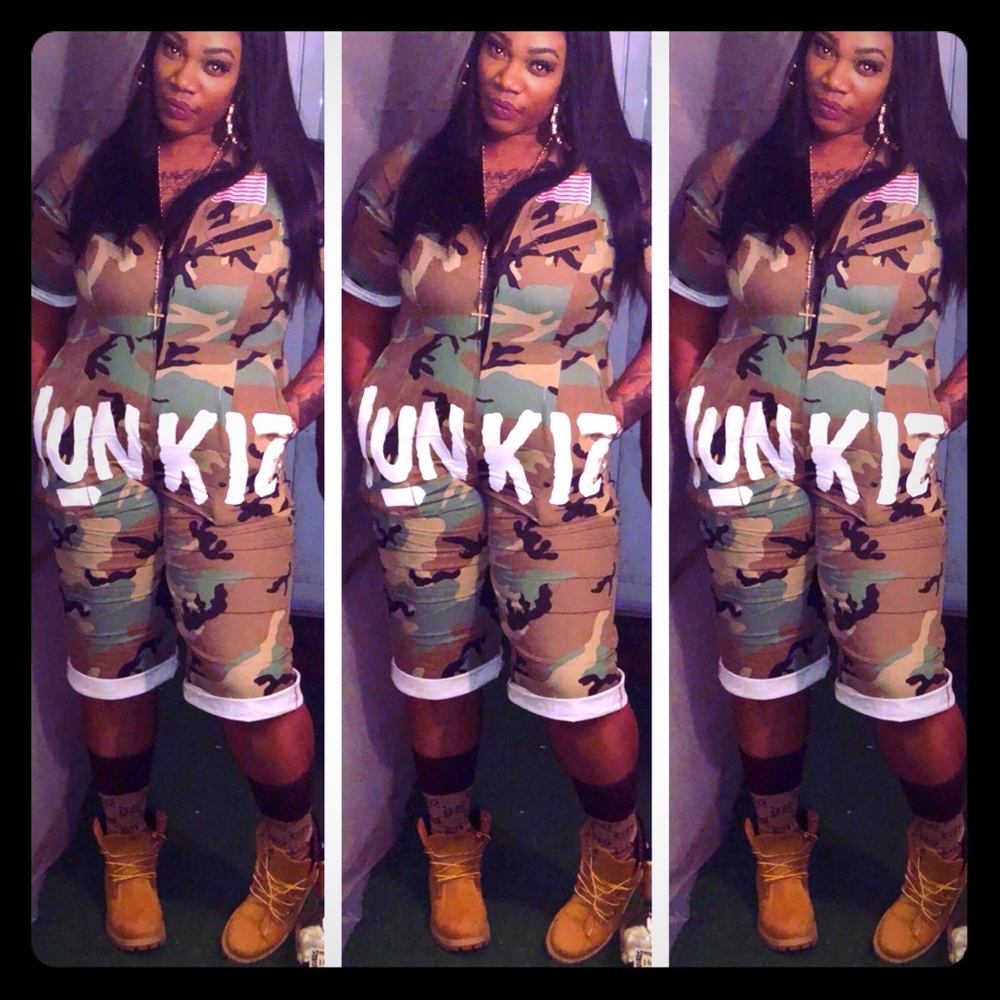 Army fatigue one piece